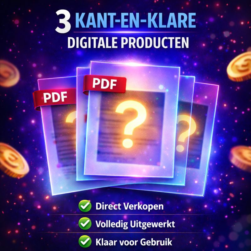 3 Digitale Producten (Klaar om te verkopen)